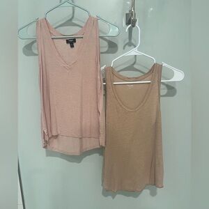 J. Crew Pink and Express Tank Tops